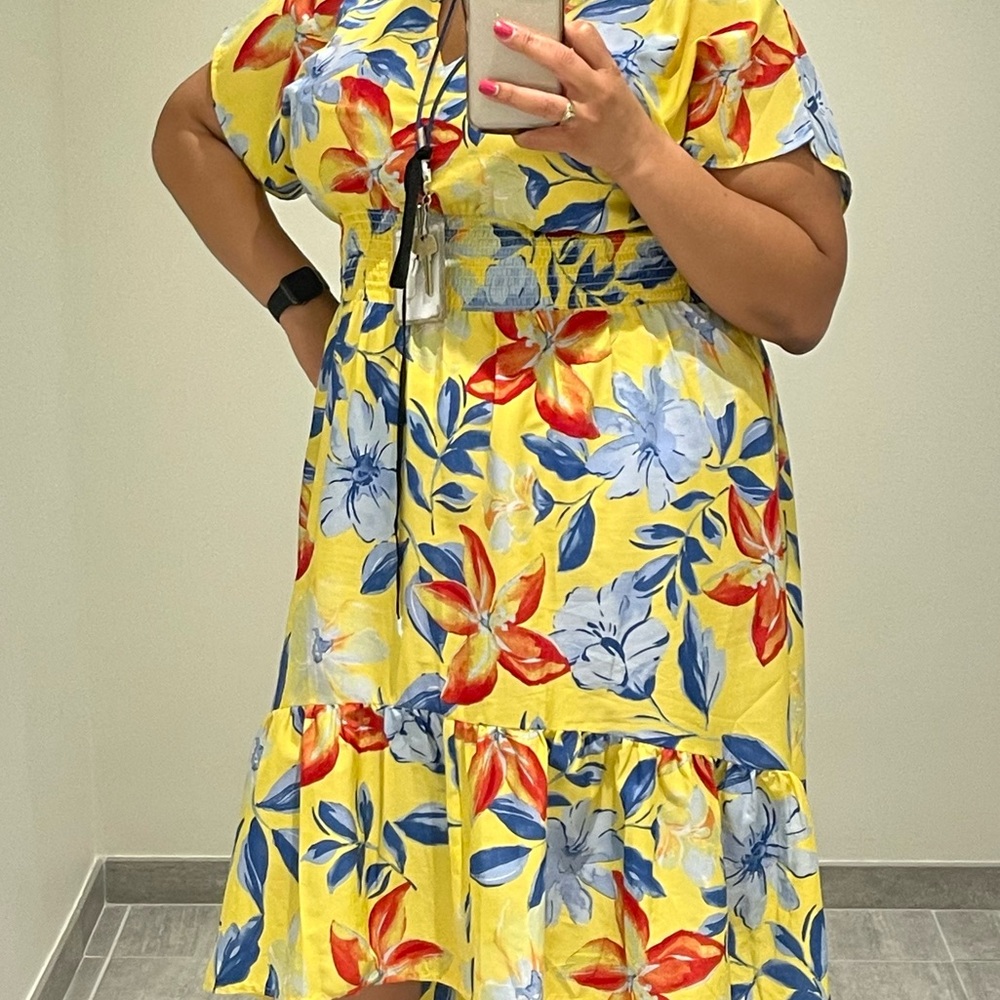 Floral Yellow Dress